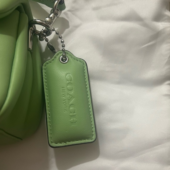 Coach Lime Green Leather Crossbody Bag - Picture 8 of 8